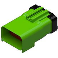Aptiv 33500118 ຕົວເຊື່ອມຕໍ່ລົດ 10 ທາງ ຜູ້ຊາຍ APEX 2.8 ປິດສີຂຽວ CONN