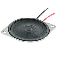 Same Sky (formerly CUI Devices) CMS-40504N-L152A ລະເບີງສະພີກເຄີ, 40 mm ຮອງດ, 5 mm ລຶບລຳຫລັງ, Nd-Fe-B, 2 W, 4 Ω, 500 Hz, 152 mm ສາຍນໍາອອກມີການເຊື່ອມຕໍ່