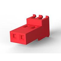 AMP Connectors - TE Connectivity 3-640606-2 ຮູງຮັບ Receptacle FEED THRU ບໍ່ມີແທບ 2P ແດງ 22 AWG
