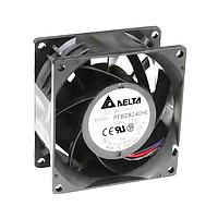 Delta Electronics, Inc. PFB0824DHEP5 ພັງລົມ Axial DC Axial, 80x80x38mm, 24VDC, 4x ສາຍນໍາ, Tach/PWM, IP55, ອຸດສາຫະກຳ