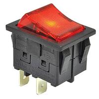 E-Switch RBW2ABLKGILGF2 ສະຫນັບສະຫນູນປຸ່ມສະຫນັບ Rocker, DPST, ປິດ-ເປີດ, ຕິດຕັ້ງແຜ່ນ, ກົດເຂົ້າ, ສີຂຽວ, NEON, ສີຂຽວ, I/O ແຮງສົງສົນ, IP66