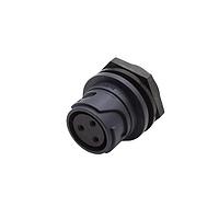 Bulgin PXP4012/03S ຕົວເຊື່ອມຕໍ່ບົດບົວດ້ານໜ້າ - 3 ຂໍ້ຕິດຕໍ່ - ປຸ່ມຮັບ