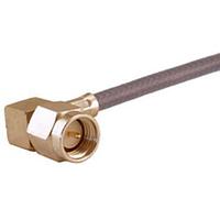 HUBER+SUHNER 16_SMA-50-2-105/111_NH ຕົວເຊື່ອມ SMA ປັ້ນມຸມຂວາ ປຸ່ມສາຍສັ້ນ (ຜູ້)