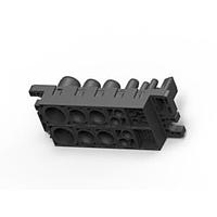 AMP Connectors - TE Connectivity 2212252-1 ຕໍ່ພວມພະລັງງານຫນັກ FORGE, ASSY SCKT 2#0 -4#4-2#8-1#12-1#22