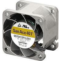 Sanyo Denki 9GT0412J3002 ພັງລົມ Axial Axial, 40x40x28mm, 12VDC, 18.4CFM, ຂະໜາດອາກາດກວ້າງ, ບໍ່ມີຂອງຍືດ, ບໍ່ມີເຄື່ອງຈັກສັນຊາດ