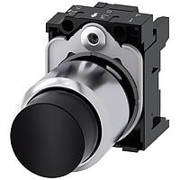 SIEMENS 3SU12500FB100AA0 ປຸ່ມກົດຂະຫນາດກະທັບ, MOM, ສີດຳ, ຍົກສູງ, ກະທັບ