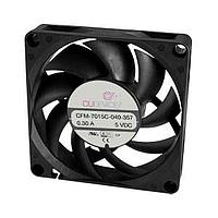 Same Sky (formerly CUI Devices) CFM-7015C-240-357 ພັງລົມກະທົບທາງແນວກົງ DC, 70 mm ສີ່ແຫຼ່ງ, 15 mm, 24 Vdc, omniCOOL, 4000 RPM, 25.68 CFM
