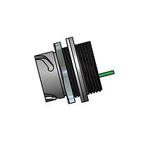 Amphenol CONEC 17-102814 ຊຸດປະກອບຮັບສະຫນອງ Circular RJ45 PCB JACK ແລະຝາປົກກັນ - ພາສຕິກສີຟ້າປອດກັນກັບ Circular RJ45 PCB JACK ທີ່ມີການປົກປ້ອງ