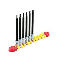 KTC TBT2L06BPBH sq. ເຕົ້າຮັບລູກນ້ອຍ hexagon ຍາວຕັ້ງ (1/4", 6pcs)