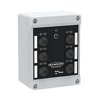 Banner Engineering DX80N2Q120BL-RG NB Sure Cross Wireless Q120BL Node Wireless Q120 Pendant Node 2.4 GHz; ມີປຸ່ມກົດຄວບຄຸມແບບອິດສະລະ 6 ປຸ່ມ; ແລະ ມີເຊັດໄຟສະແດງ LED ສີຂຽວ ແລະ ສີແດງ 6 ເຊັດ; ແບດເຕີຣີບໍ່ລວມ