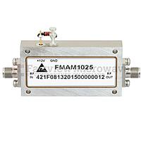 Fairview FMAM1025 2.2 dB NF Low Noise Amplifier Operating From 8 GHz to 12 GHz with 48 dB Gain, 13 dBm Psat and SMA