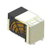 Amphenol FCI 10123422-101LF ຮັບສະຕິເຄື່ອງ VS2 AIRMAX, R/A RECP 150P, ການກົດດັນຂະໜາດນ້ອຍ PRESS-FIT