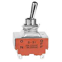 NKK Switches S31 ຕົກເກີລຂະຫນາດມາດຕະຖານຄວາມຈຳກັດການຮັບພາລະກິດ 20A 125-250VAC 20VDC 3PST ON-OFF SLDR LU