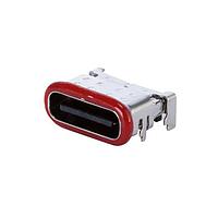 Same Sky (formerly CUI Devices) UJ20-C-H-G-SMT-P16-TR-67 USB ປະເພດ C ປະເພດ C, 2.0, ຢູ່ພາຍໃຕ້, ກະທົບທອງ 3u, ຕິດຢູ່ພື້ນຜິວ, Etop, 16 ຂາ, T&R, IP67