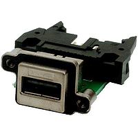 Amphenol Commercial Products MUSB-A211-30 ຕົວເຊື່ອມ USB Type A RUGGED USB A SINGLE RA W/CBL HDR