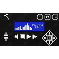 Matrix Orbital BLK204A-BK-WB ຊອງເພີ່ມ PC Bay, ໂຕອັກສອນ LCD 20x4 ຂໍ້ຄວາມສີຂາວ ຂໍ້ຄວາມສີຟ້າ ພື້ນຫຼັງສີນ້ຳເງິນ ປຸ່ມກັບ ມີຂາຍືບຕິດຫຼັງ