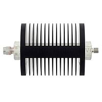 Fairview SA18SMSF25W-06 6 dB Fixed Attenuator SMA Male To SMA Female Up To 18 GHz Rated To 25 Watts With Black Aluminum Heatsink Body