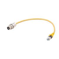 HARTING 09487247756010 Cat 6a M12 X-cod PFT f - RJ45 PUR 1.0M