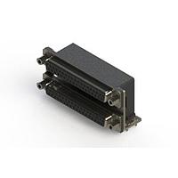 EDAC 662-037-664-036 ຕູ້ສະຫນອງ Dual Port D-Sub ມຸມຂວາ ຕູ້ສະຫນອງ Dual Port D-Sub