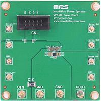 Monolithic Power Systems (MPS) EVL3439-C-00A ຕົວຄວບຄຸມແຮງດັນໄຟຟ້າ - ຕົວຄວບຄຸມແຮງດັນໄຟຟ້າປ່ຽນສະຖານະ 5.2V, 3A ຕົວເພີ່ມພລະລັງງານສອງຂັ້ນຕອນມີບອດການຕັດການຜົນລັບແລະບອດປະເມີນຜົນການຕໍ່ຕ້ານ I2C
