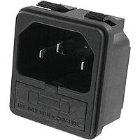 Qualtek Electronics 723WA-15/48 ປະຕູເຂົ້າ AC RECEPT 10A 250VAC 1.5mm DUAL SNAP