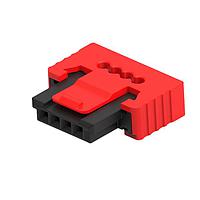 ERNI - TE Connectivity 214025-E ຮອງສະໜອງສາຍແລະຮອງສາຍ 4-PIN, ຜູ້ຍິງ, IDC2426POS.R/A