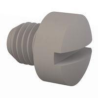 Essentra Components 012528F025 ສກຣູດເຄື່ອງຈັກ Fillister Slotted Screw, 1/4-28 Thread,1/4 Lg