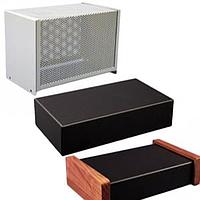 Hammond Manufacturing 1451-14BK3 ຝາກລົດຕົວເຫຼັກ Chassis Steel Chassis Cover 9 x 5 x 5" Vented