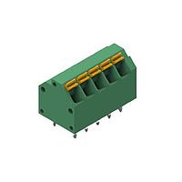 Wurth Elektronik 691409320005 ບລັອກຂໍ້ຕໍ່ຄົງທີ່ WR-TBL 3.81mm pitch Modular THT ສີຂຽວ 45 ອົງສາ Dual Pin ການເຂົ້າສາຍສອງຂາຍ ບໍ່ມີການສອດດ້ວຍກະໂປງ Push In 5P