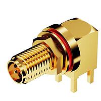 GCT (Global Connector Technology) RFPC-SMA15-FN-A ຕູ່ມິດ RF / ຕູ່ມິດ Coaxial RPSMA PCB Mt RA BHJck ມີ O-Ring. 6GHz. IP67/68.