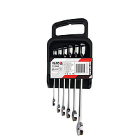 Yato YT-02065 Combination ratchet wrench set 6pcs 8-17mm