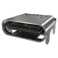 Amphenol Commercial Products 124020612102A ຕົວເຊື່ອມ USB Type C USB3.2 GEN1, Type C, ຕິດຕູ້ດ້ານບູດ, CH 1.68mm, ບັນດາຄູ່ SMT