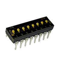 CTS Electronic Components 210-8MSTD ສະຫນັບ DIP ຜ່ານຮູ, DIP SWITCH ກະທົບທາງທາງທາງ, 8-ຂາ, ຕົວກະທົບລະດັບກາງ, ການປິດທ້າຍລຸ່ມ, ການປິດທ້າຍດ້ວຍເຊື້ອກ, ແບບຂອງຂອງທາງກົງ, ກະປ່ອງທູບ