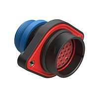 Amphenol SINE Systems AHDP02-24-27PR-STA ຕົວເຊື່ອມຕໍ່ 27 ຕໍ່ຕຳແໜ່ງ ຕິດຕັ້ງບົດບັນທຸກ, ຂາຍ, ຂະໜາດຮອບ 24, ການປິດກະບອດຂະໜາດຫຼຸດ (ສີຟ້າ), ຕົວແປງການດັບລະດັບເລັກນ້ອຍ