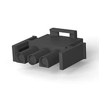 AMP Connectors - TE Connectivity 1-350766-9 ປລັກ ເຮາຊິ້ງ 03P UMNL V0 PLUG HSG ສີດຳ