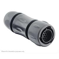Eaton Souriau-Sunbank UTSX6JC1419PW ປລັກສ໌ Plug, ມີກະແຈບເຄື່ອງປົກກັນສາຍສະຍາຍ, ສໍາລັບ 19 ຂໍ້ຕິດຊາຍຊາຍ, IP68/69K, ການກຳນົດກະແຈ W