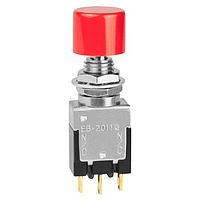 NKK Switches EB2011G-CA ສະຫນັບສະຫນູນສະຫນັບສະຫນູນ Light Touch Switches SPDT ON-(ON) 0.4VA .394" CAP BLACK