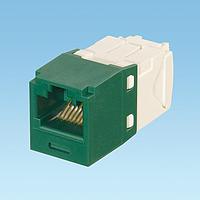 Panduit CJK688TGGR ຕູ້ເຊື່ອມຕໍ່ແບບມົດູລ / ຕູ້ເຊື່ອມຕໍ່ Ethernet Mini-Com Keyed Module, Cat 6, UTP, 8 pos