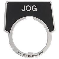 Square D 9001B119 ປ້າຍຊື່ Legend, Jog ປຸ່ມກົດ PUSH BUTTON LEGEND PLATE 30MM, ປະເພດ B