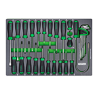 TOPTUL GED3102 ຊຸດ screwdriver (31 pcs)