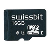 Swissbit SFSD016GN3BM1TO-E-LF-2D1-STD ບັດ MicroSD ອຸດສາຫະກຳ microSD Card, S-45u, 16 GB, MLC Flash, -25C ຫາ +85C