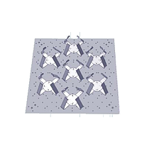 CRYSTE PCS 022 0011 ແຜ່ນຕິດ (For PURICELL SHAKING X10)