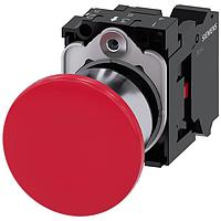 SIEMENS A6X30144234 ປຸ່ມກົດຮູບເຫຼັກເຫຼັກມັງກອນມາດຕະຖານ. 40MM. ແດງ