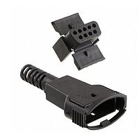 Adam Tech DE09-SD-LC-KIT-A ຕູ້ປະຕູສົມມຸດ CONN D-SUB HOUSING RCPT 9POS