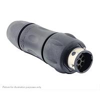 Eaton Souriau-Sunbank UTGX1JC128P ປະຕູຕໍ່ສາຍ Receptacles In line receptacle, ມີກະບອກສາຍຄອບຄົວ cable gland backshell, ສໍາລັບ 8 ຂໍ້ຕິດຊາຍຜູ້ຊາຍ male contacts, IP68/69K