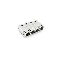 Pulse Electronics JT6-1473NL Modular 1X4 ມີໄຟ LED