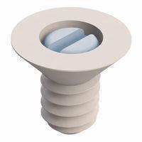 Essentra Components 390632A025 ກຸມສູຣູ້ມຄອຣເມດ, ກຸມສູຣູ້ມຕິດຕັ້ງເຄື່ອງຈັກ, 82 ອົງສາ, #6-32, .250 ຍາວ, ທຳມະຊາດ, ໄນລອນ, ຄ້າງ