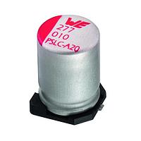 Wurth Elektronik 875075761006 ອາລູມິນຽມ ໂປລິເມີ ຄາປາຊິເຕອ WCAP-PSLC 50V 56uF 20% ESR=35mOhms