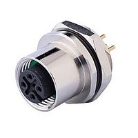 Same Sky (formerly CUI Devices) CDM1207-04A-FP-R16-67 ຕິດຕັ້ງແຜ່ນສາຍຍິ່ງ M12 ຕົວຍິ່ງຕົວຍິ່ງ, ປະເພດ PCB, ຕິດຕັ້ງດ້ານຫຼັງ M16*1.5?ACode 4PIN, ນຸ່ມທອງສົ້ນ