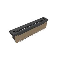 Amphenol FCI SFW15S-2STME1LF Board Mount 1.00mm Flex Connector, SFW Straight series, 15 Position, Top Entry Surface Mount, ZIF, with Mount Plate